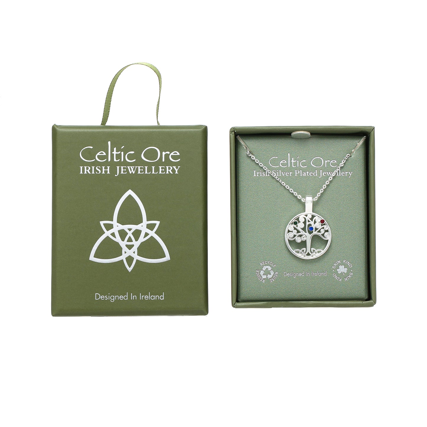 Tree of Life Multi Stone Pendant