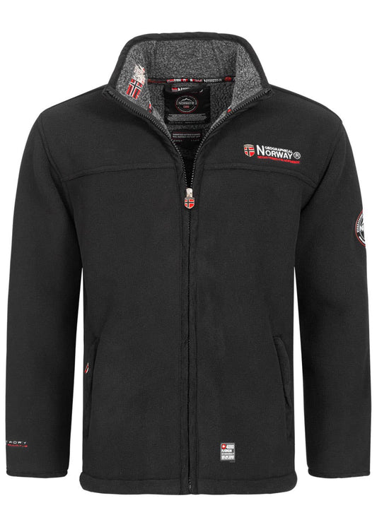 Geographical Norway Black MARINE Men's Fleece Jacket