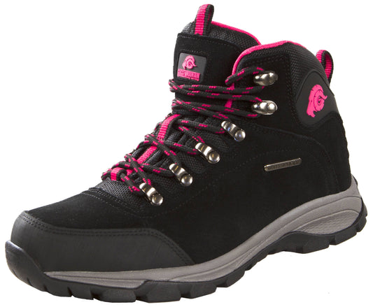 GUGGEN Mountain high rise hiking boot : black/pink