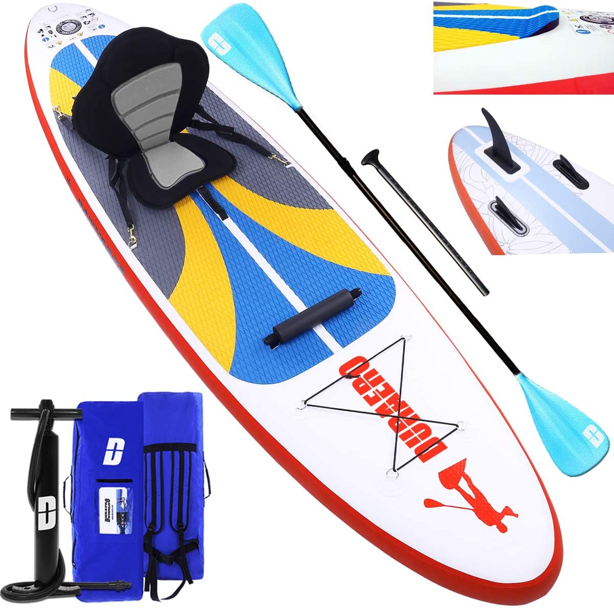 Durearo Inflatable 10ft Stand Up Paddle Board