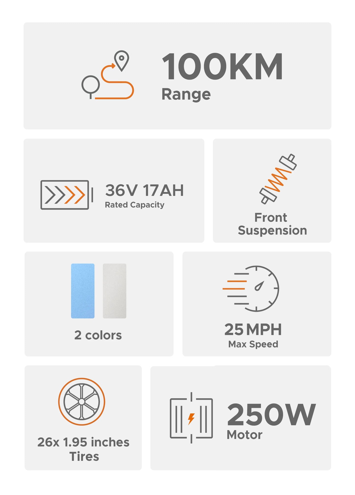 Engwe P26 250w 100km Range Commuter Ebike